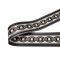 Black White Satin Webbing, 50 mm