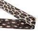 Leopard patterned patterned Woven Webbing, Beige, 50 mm