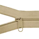 Beige Plastic Spiral Zipper, RT10