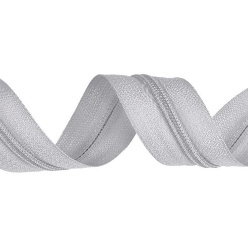 Grey Plastic Spiral Zipper, RT10