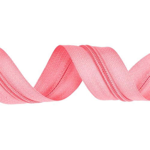 Pink Plastic Spiral Zipper, RT10
