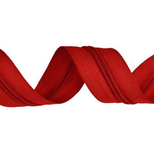 Red Plastic Spiral Zipper, RT10