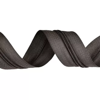 Dark Grey Plastic Spiral Zipper, RT10