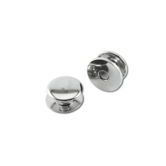 Flat Magnetic Lock With Rivet 18 mm, Nickel