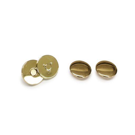 Flat Magnetic Lock With Rivet 18 mm, Gold