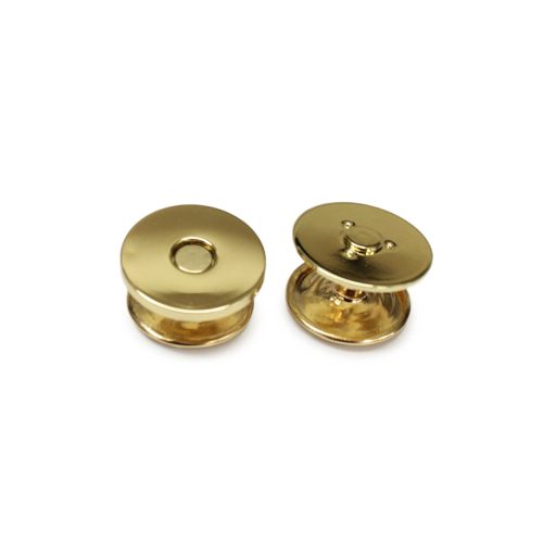Flat Magnetic Lock With Rivet 18 mm, Gold