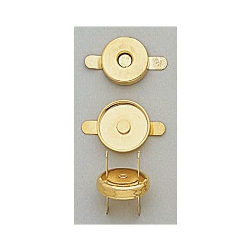 Magnetic Lock Rimmed, Gold 18 mm