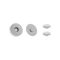 Magnetic button round with double snap fastener, 18 mm