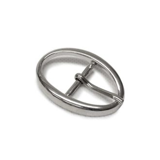   Minimalist Oval Buckle – 25 mm – Silver – For DIY Belts & Bags