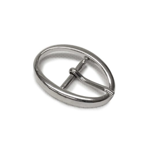 Minimalist Oval Buckle – 25 mm – Silver – For DIY Belts & Bags