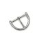 Half-round women’s belt buckle, 40 mm, nickel