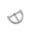 Half-round women’s belt buckle, 40 mm, nickel