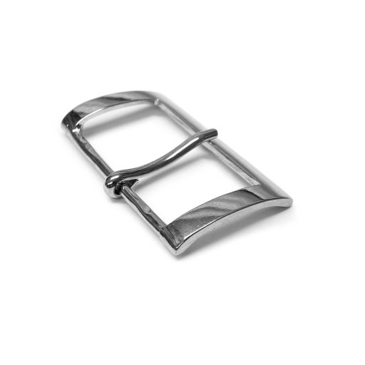 5 cm wide belt buckle, silver colour