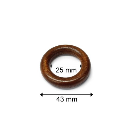 Brown Wooden Ring -25 mm