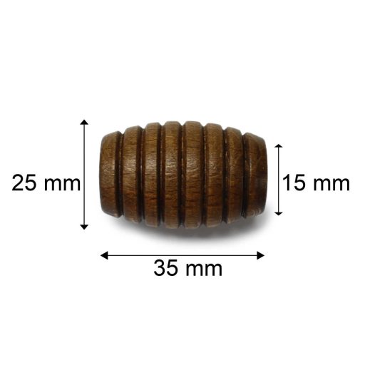 Brown Wooden Bead -35 mm