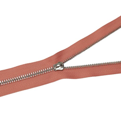 Metal Zipper, T5, Nickel, Grey
