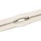 Metal Zipper, T5, Nickel, White