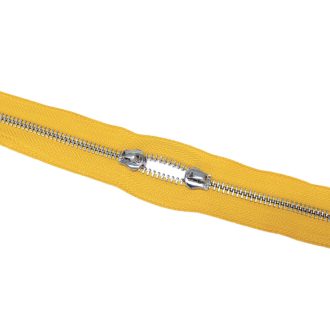 Metal Zipper, T5, Nickel, yellow