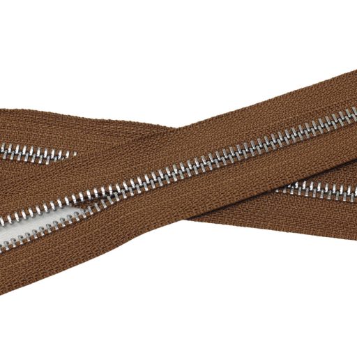 Metal Zipper, T5, Nickel, Dark Blue