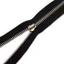 Metal Zipper, T5, Black, Nickel