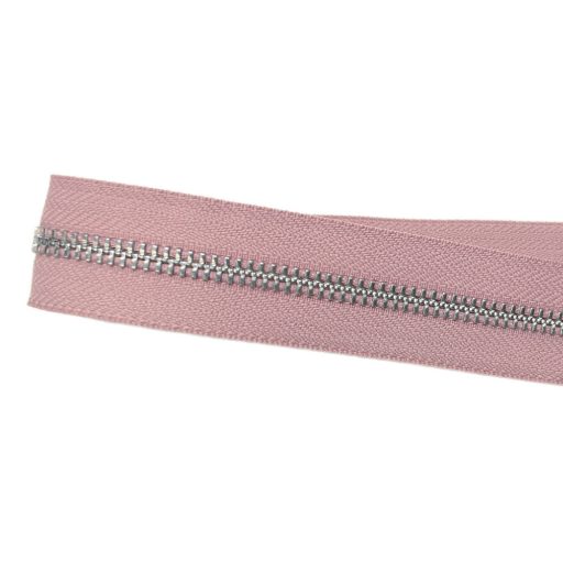 Metal Zipper, T5, Nickel, Pink
