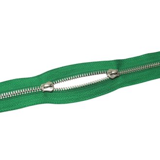 Metal Zipper, T5, Nickel, Grey