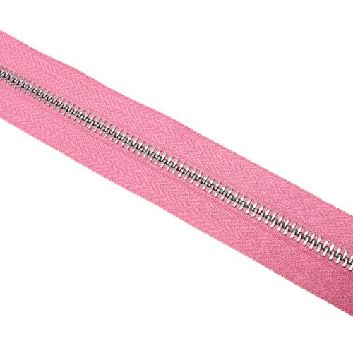 Metal Zipper, T5, Nickel, Pink
