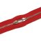 Metal Zipper, T5, Nickel, Red