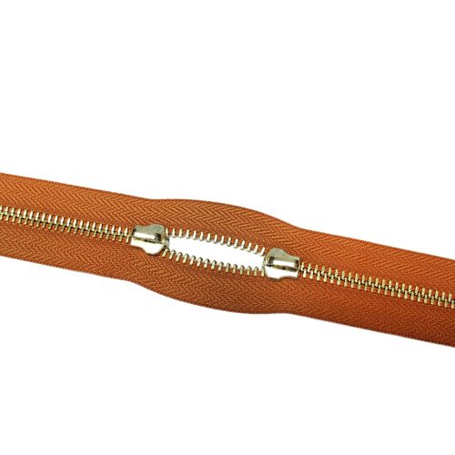 Metal Zipper, T5, Nickel, Dark Blue