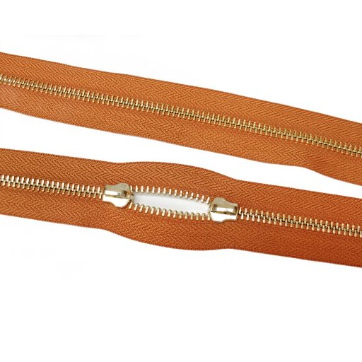 Metal Zipper, T5, Nickel, Dark Blue