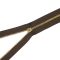 Metal Zipper, T3, Copper, Dark Brown