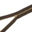 Metal Zipper, T3, Copper, Dark Brown