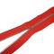 Metal Zipper, T3, Silver,  red