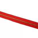 Metal Zipper, T3, Copper,  red