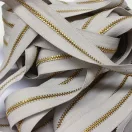 Metal Zipper, T3, Copper,Grey