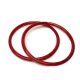 Plastic Circle Handbag Handle, Wine Red