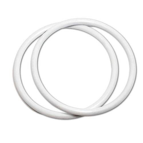 Plastic Circle Handbag Handle, White