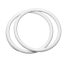 Plastic Circle Handbag Handle, White