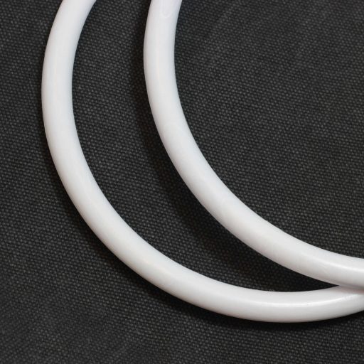 Plastic Circle Handbag Handle, White