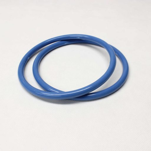 Plastic Circle Handbag Handle, Blue
