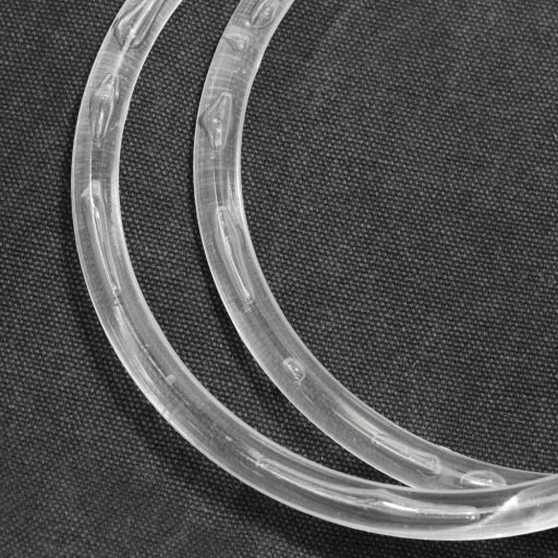 Plastic Circle Handbag Handle, Crystal