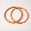 Plastic Circle Handbag Handle, Orange