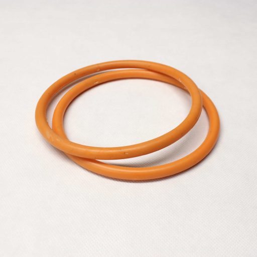 Plastic Circle Handbag Handle, Orange
