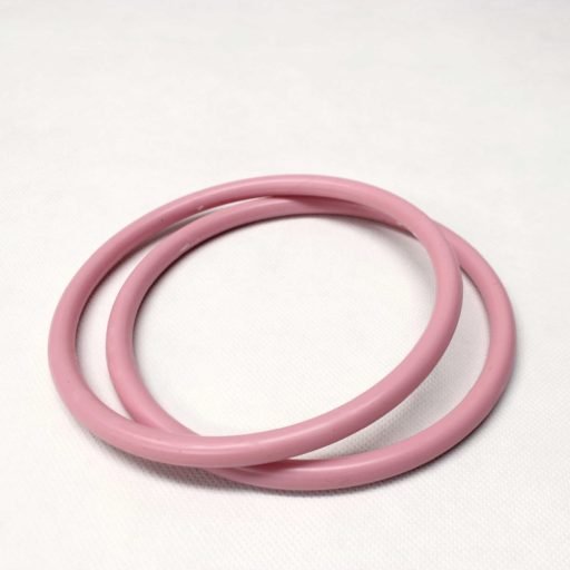 Plastic Circle Handbag Handle, Pink