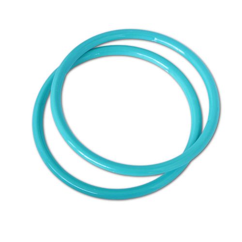 Plastic Circle Handbag Handle, Turquoise