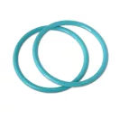 Plastic Circle Handbag Handle, Turquoise