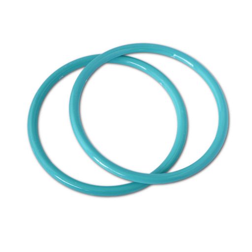 Plastic Circle Handbag Handle, Turquoise