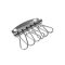 Key holder, for 6 Keys, Nickel
