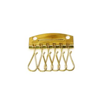 Key holder, for 6 Keys, Gold