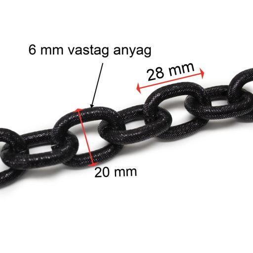 Oval alumínium Chain, Gold, 15 mm x 20 mm